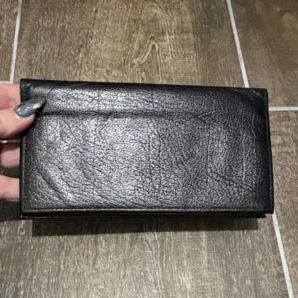 Prince Gardner Vintage Black Leather Wallet